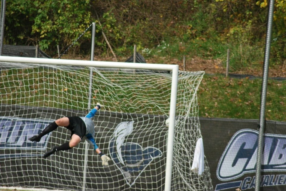 Goalkeeper diving